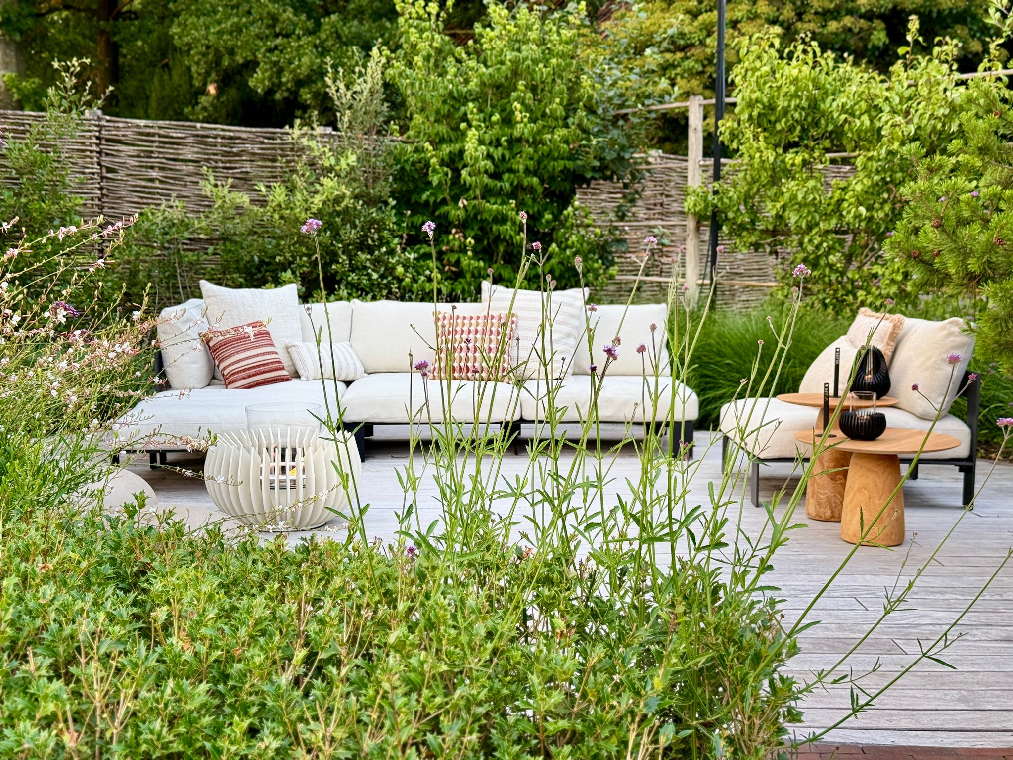 terras met buitenhaard