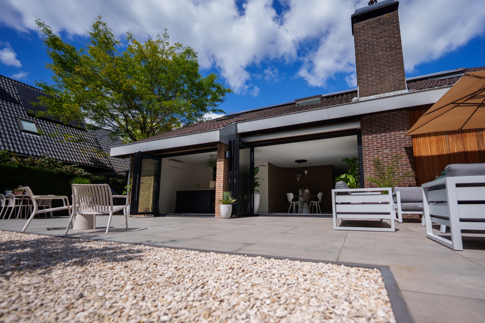 woning met maatwerk vouwwand