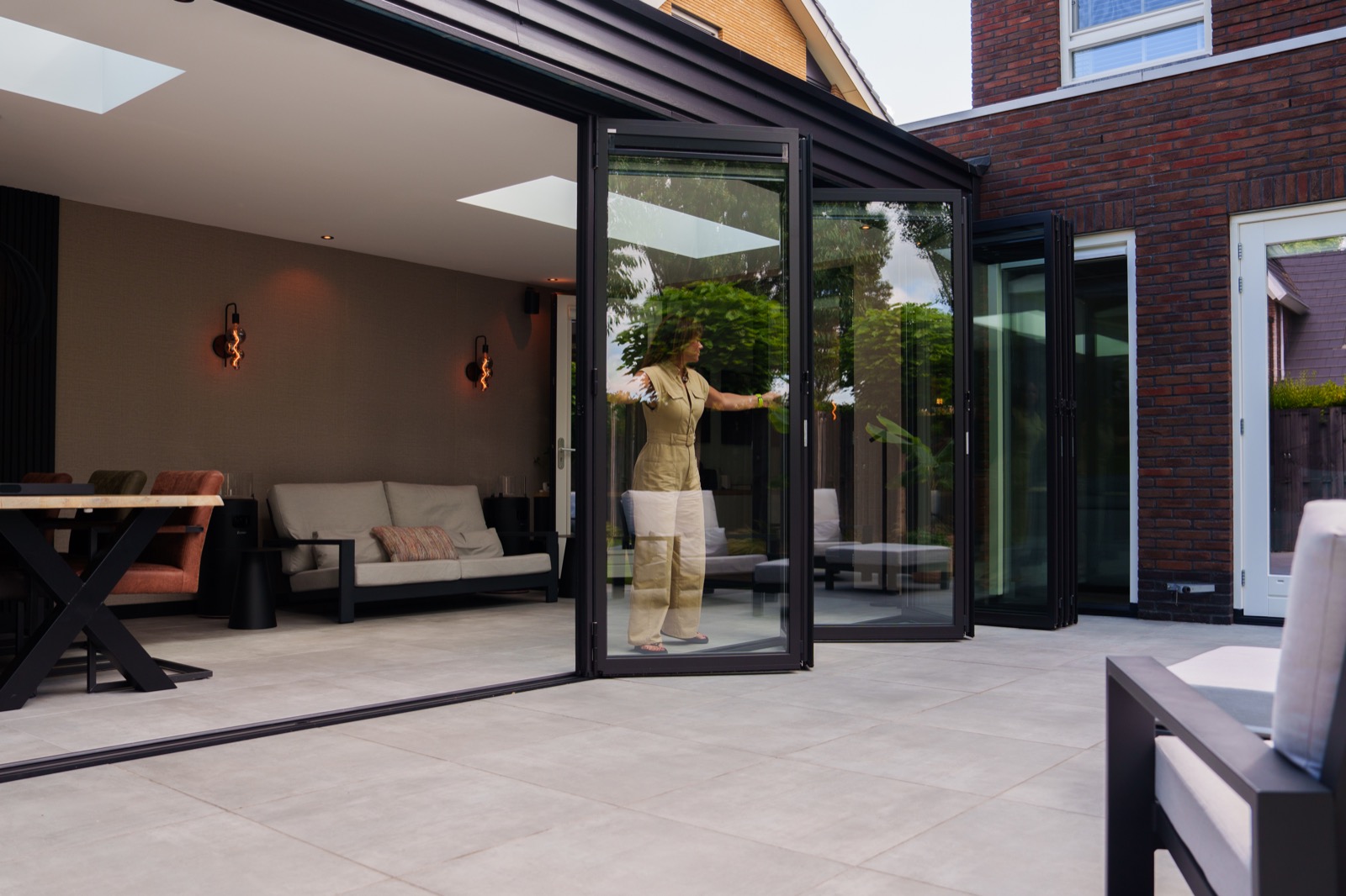 woning met maatwerk vouwwand