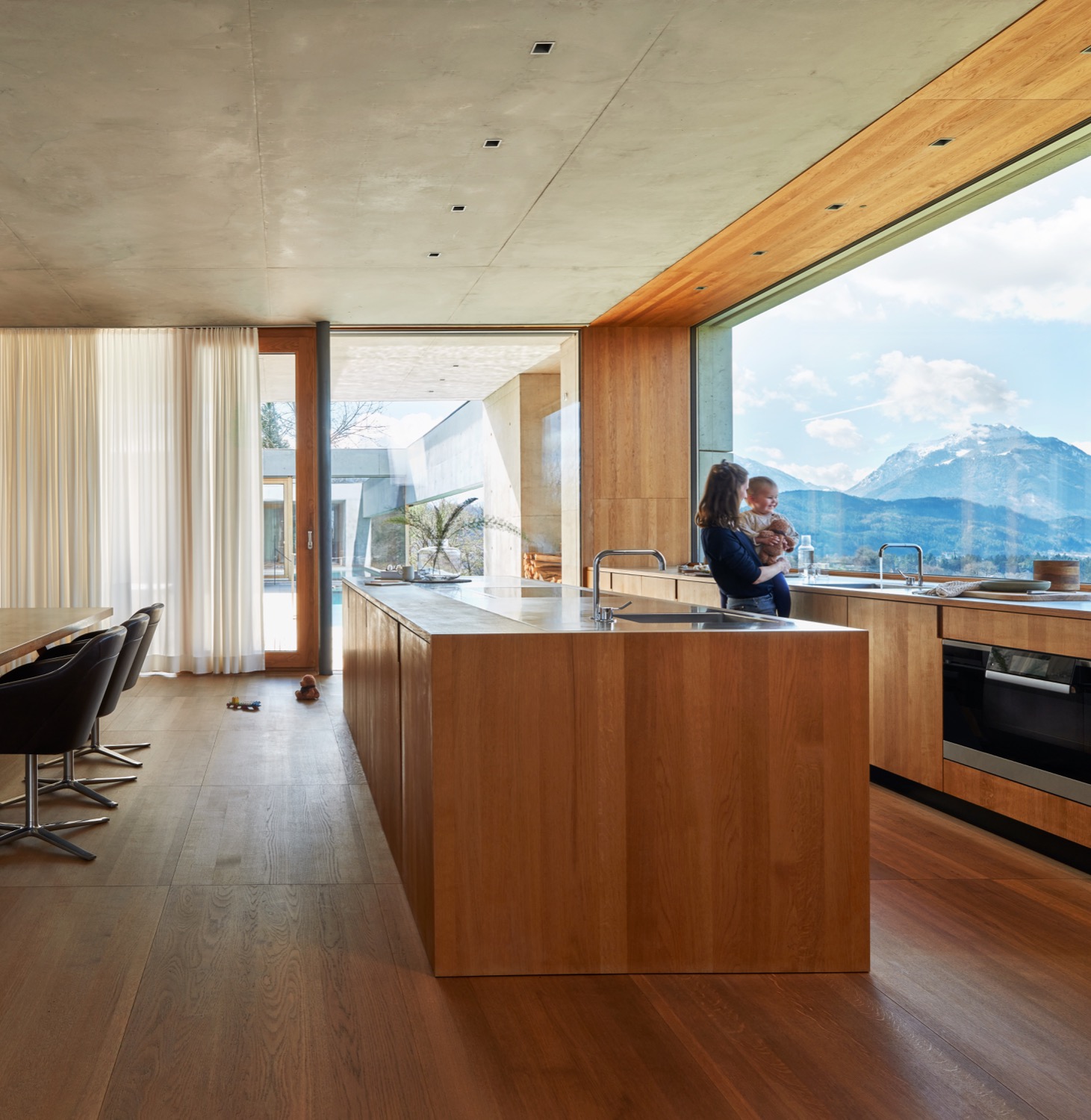 luxe houten keuken
