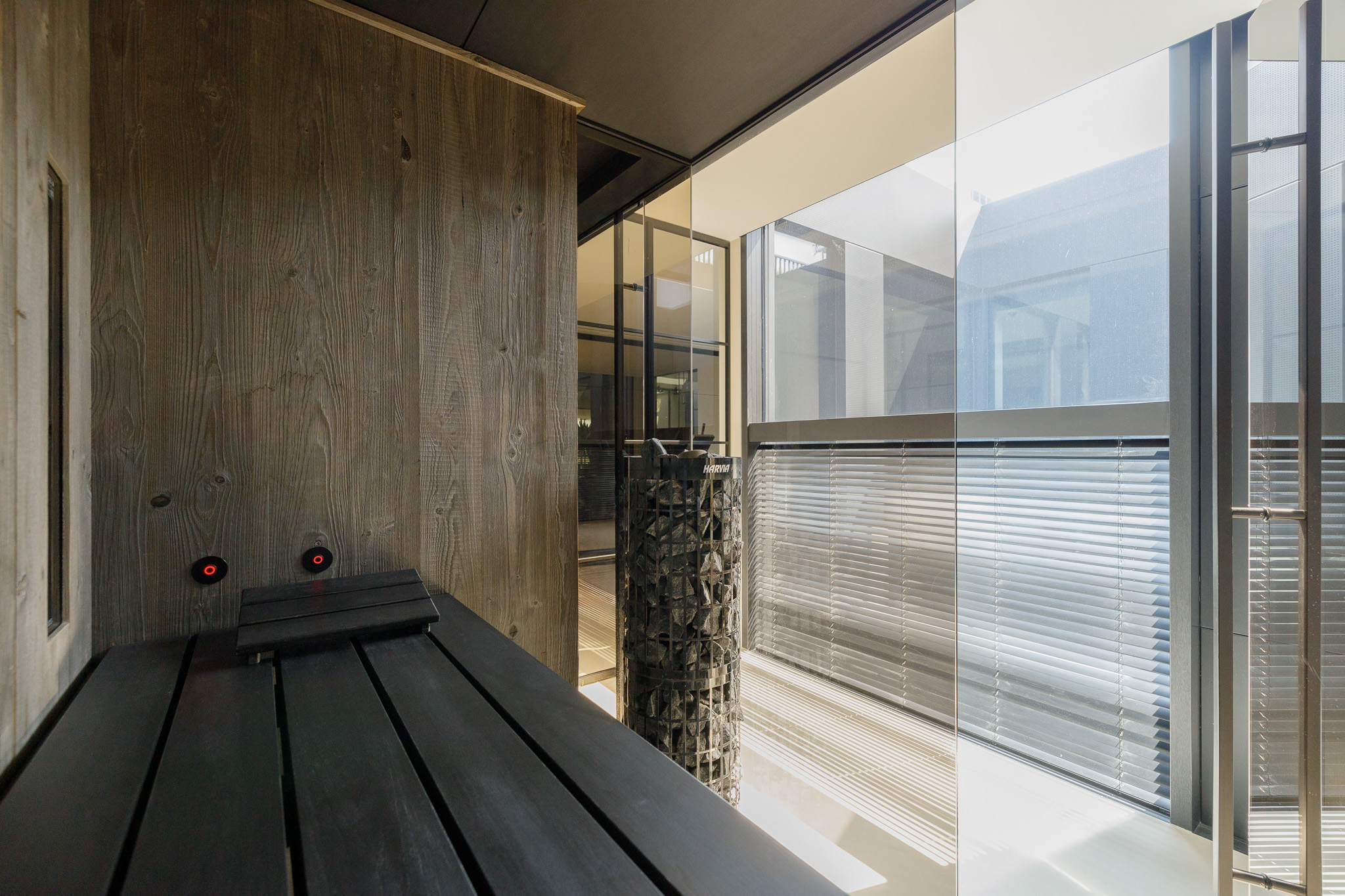 luxe sauna interieur