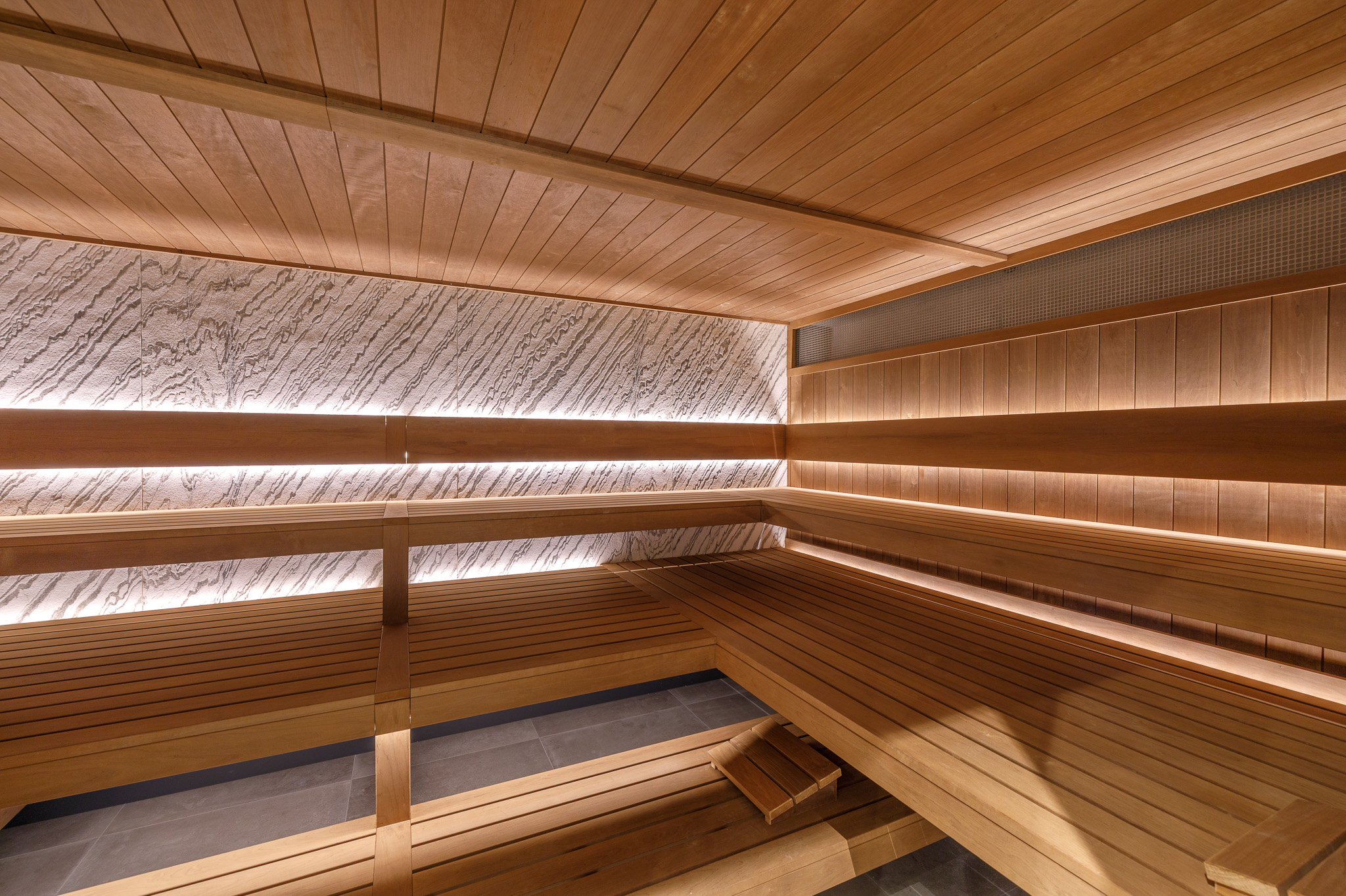 binnenkant sauna