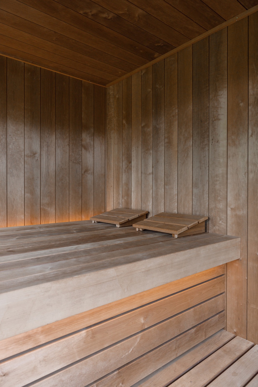 sauna met banken
