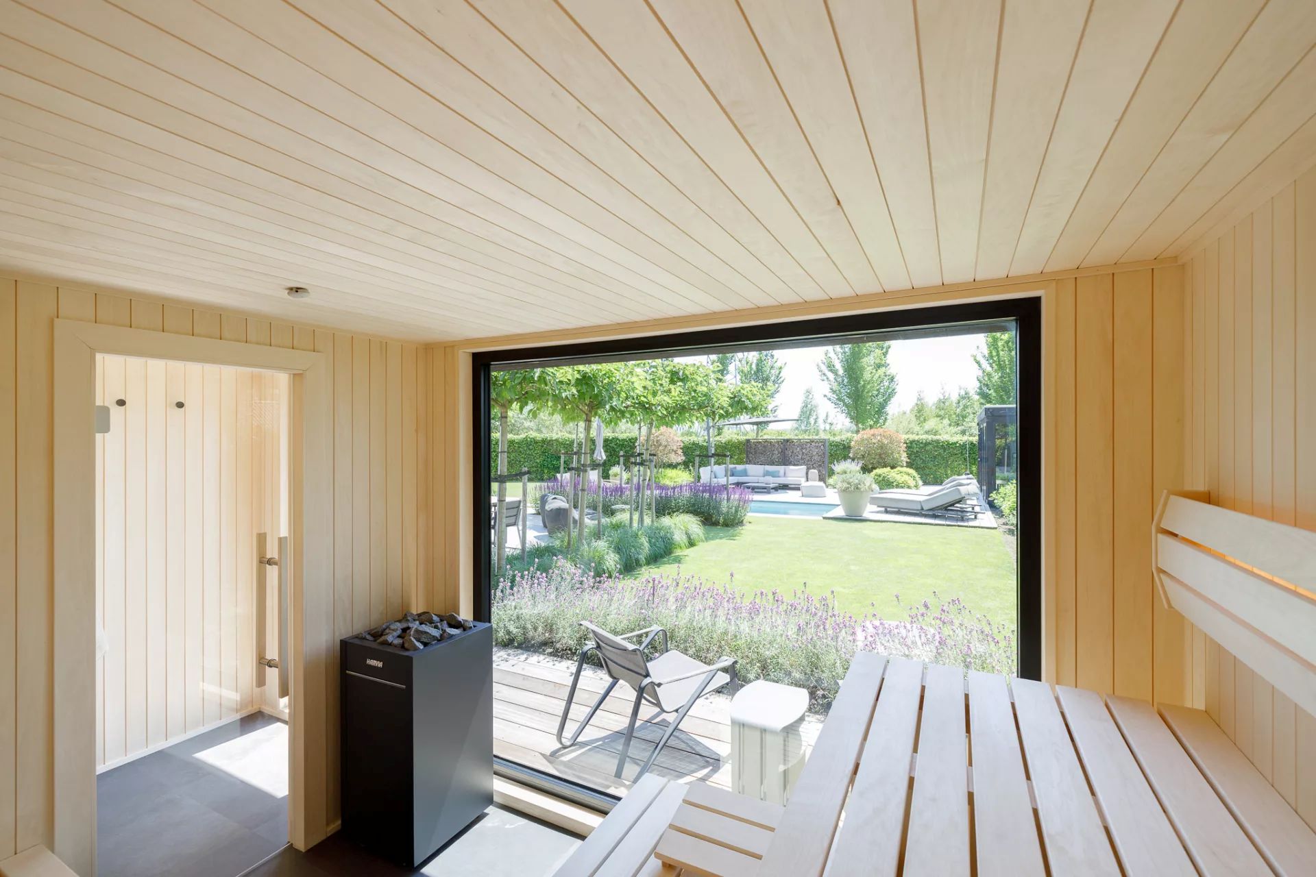 uitzicht vanuit sauna