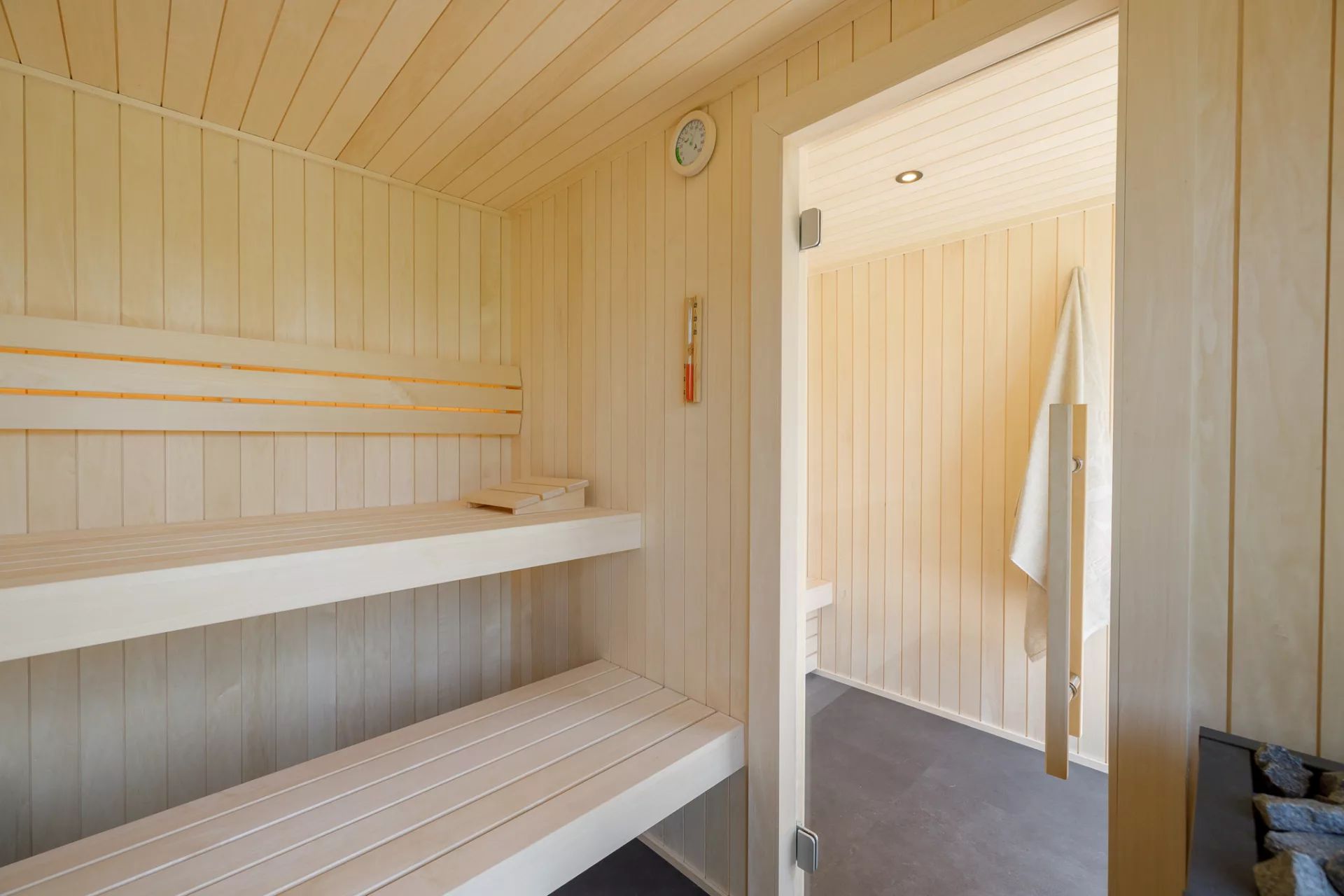 binnenkant sauna