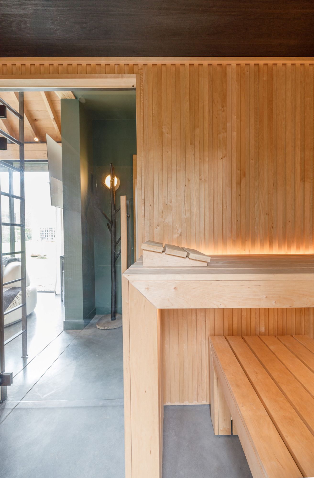 detail sauna