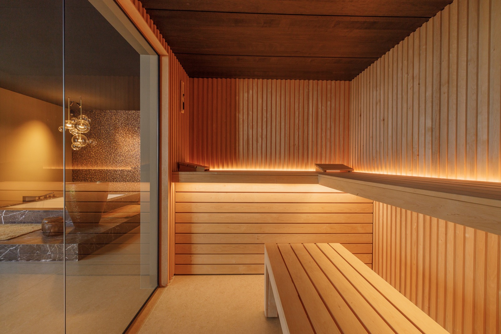 high-end sauna