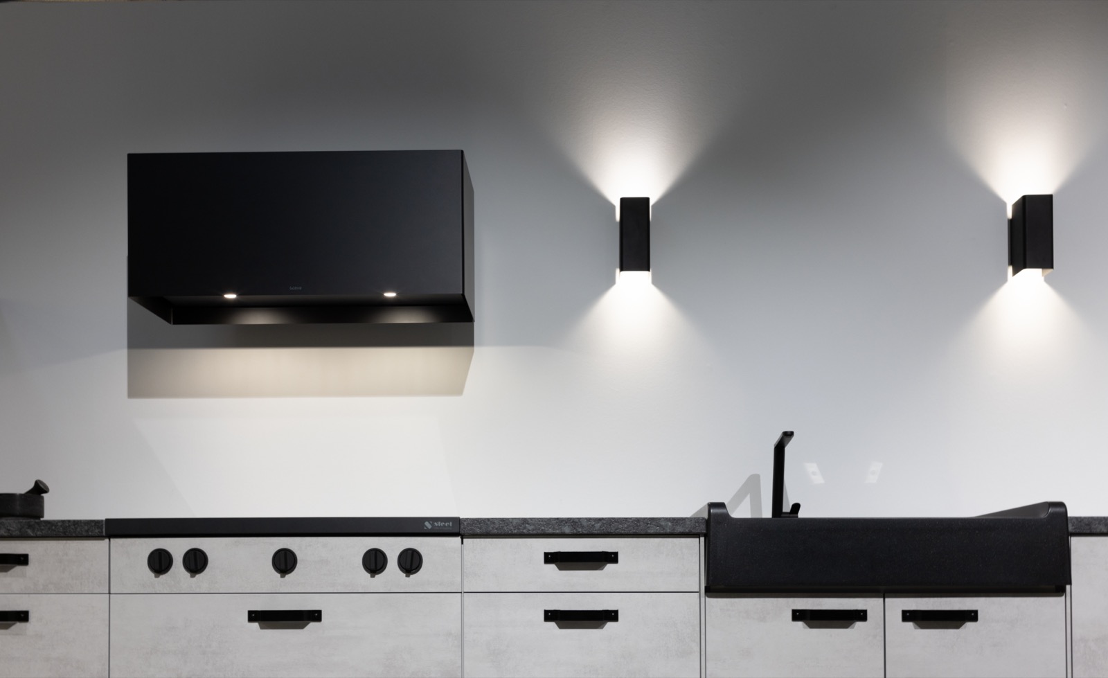 keuken met design afzuigkap