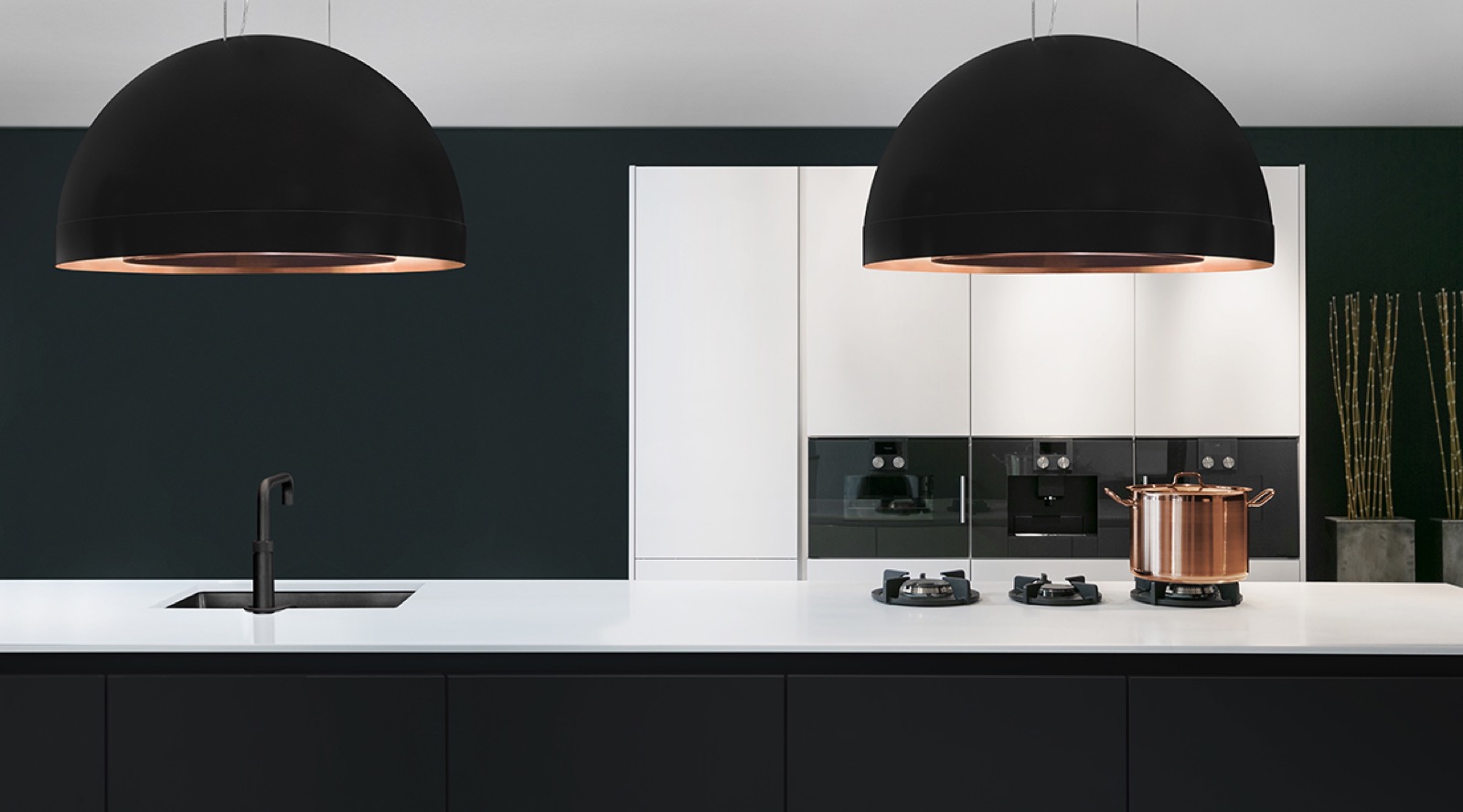 design afzuigkappen boven kookeiland