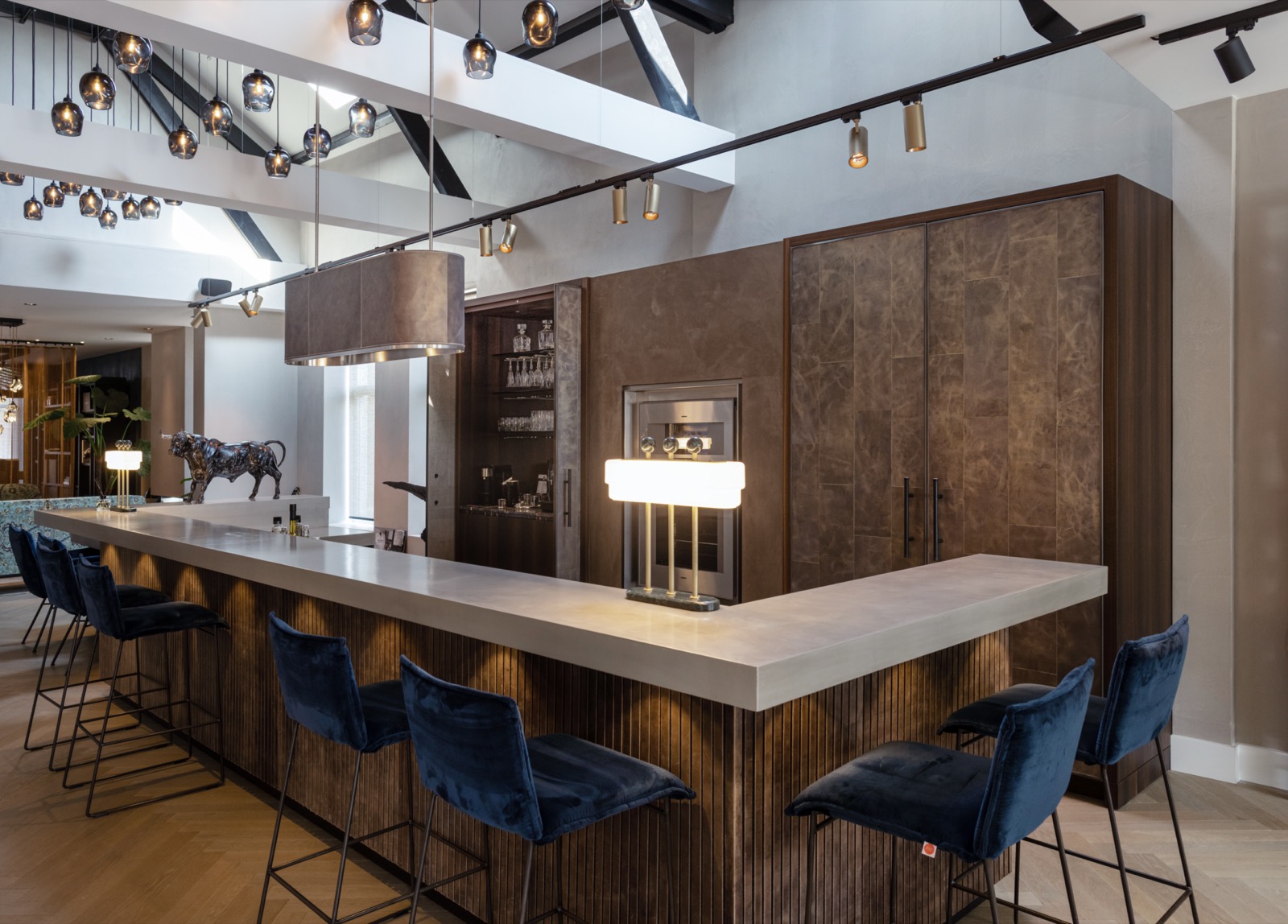 bar met design afzuigkap