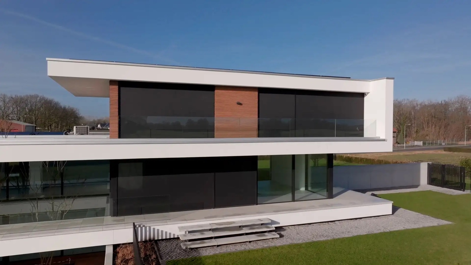 villa met luxe gevelbekleding