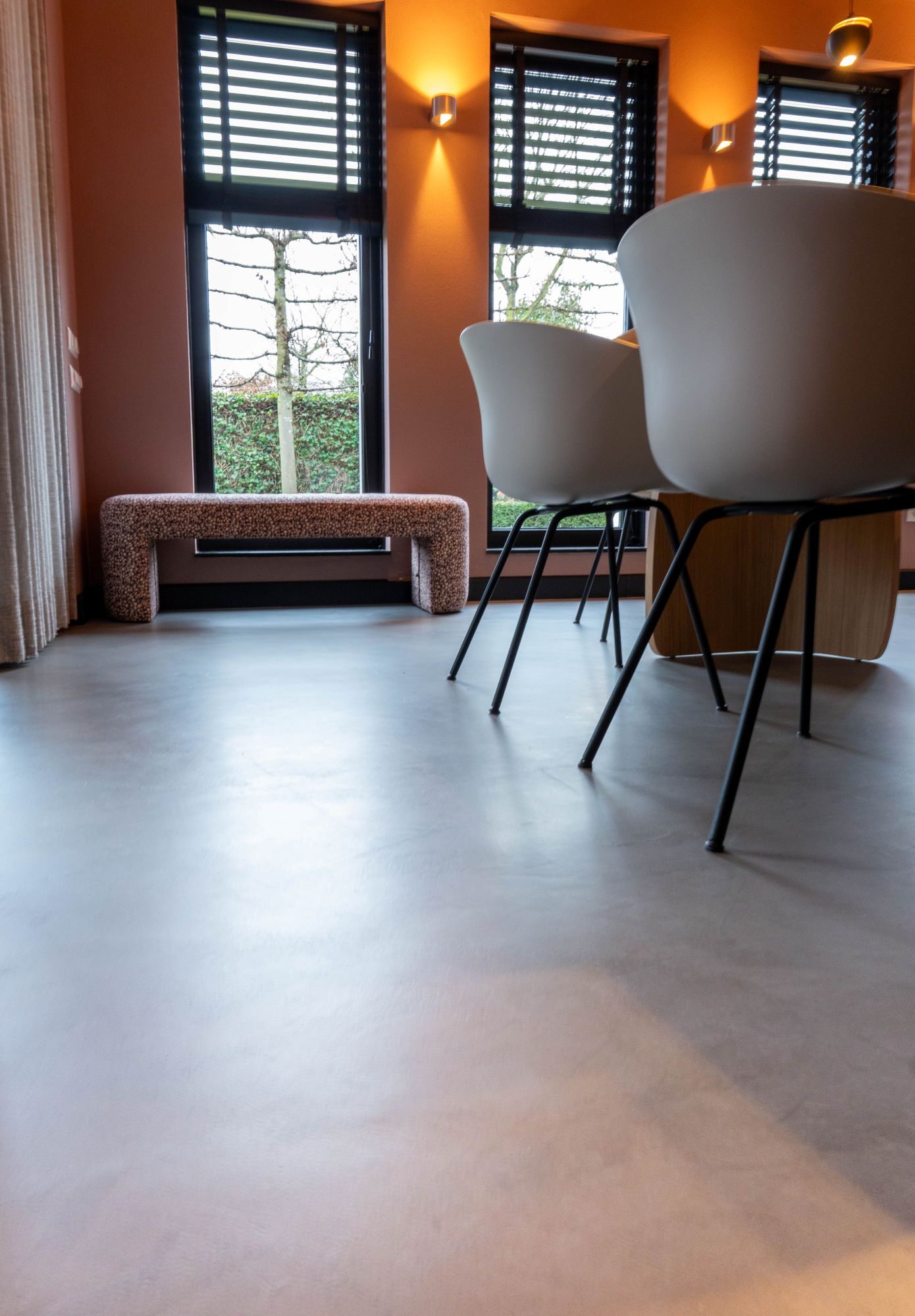 wandafwerking eetkamer