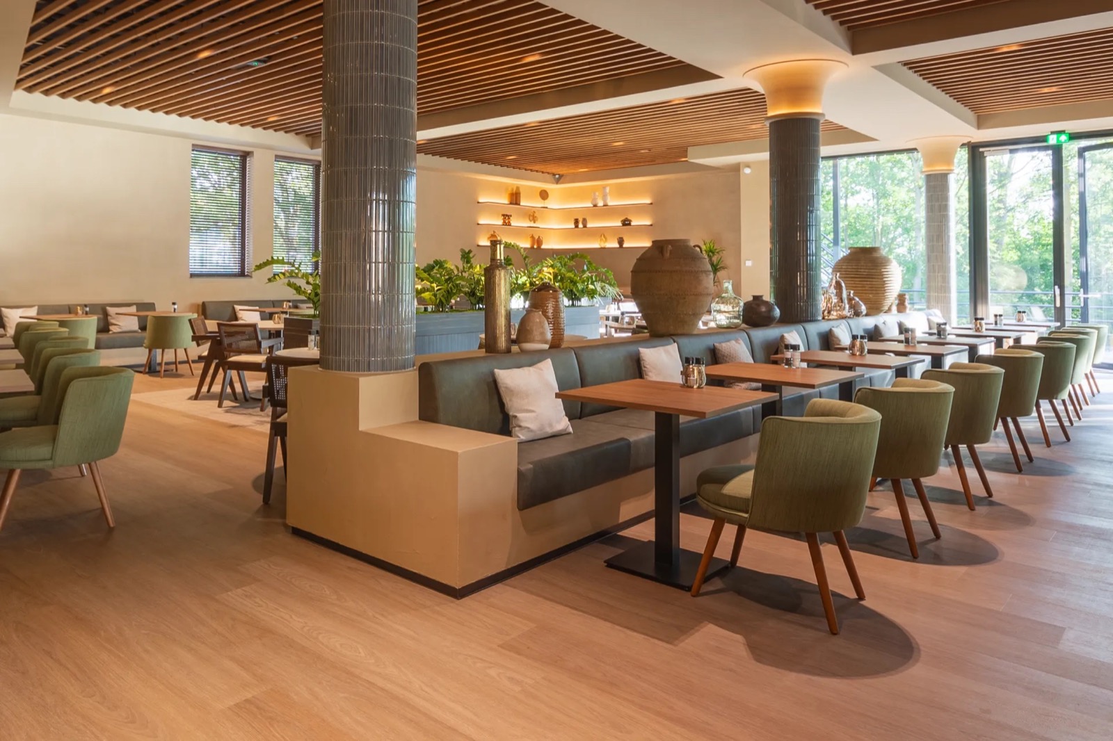 horeca met luxe wandafwerking