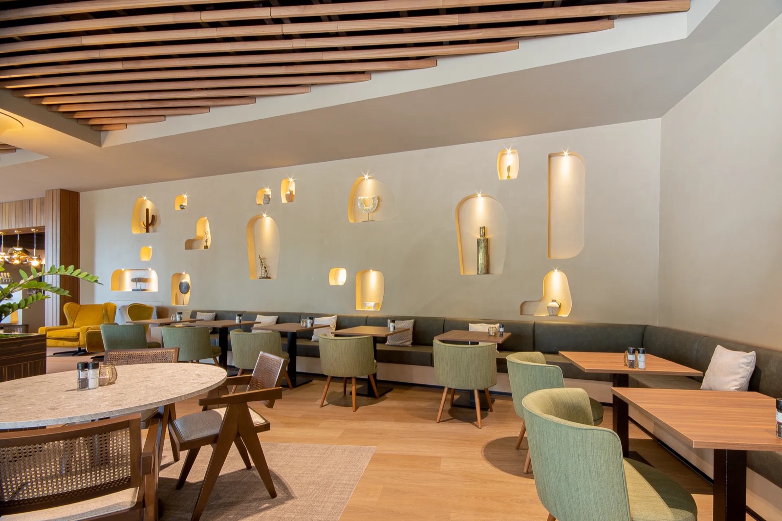 restaurant met luxe gevelbekleding