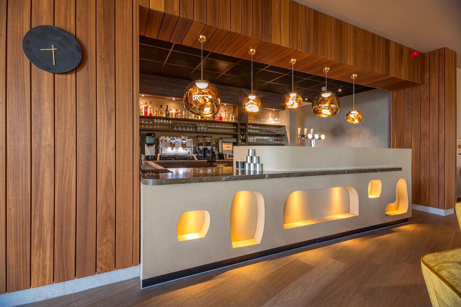 balie met design wanden