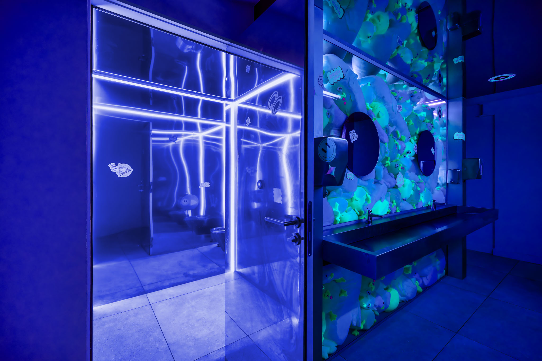 neonlicht in interieur