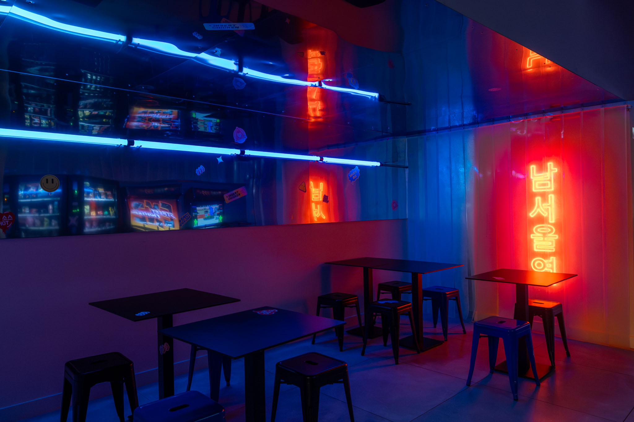 neon licht in interieur