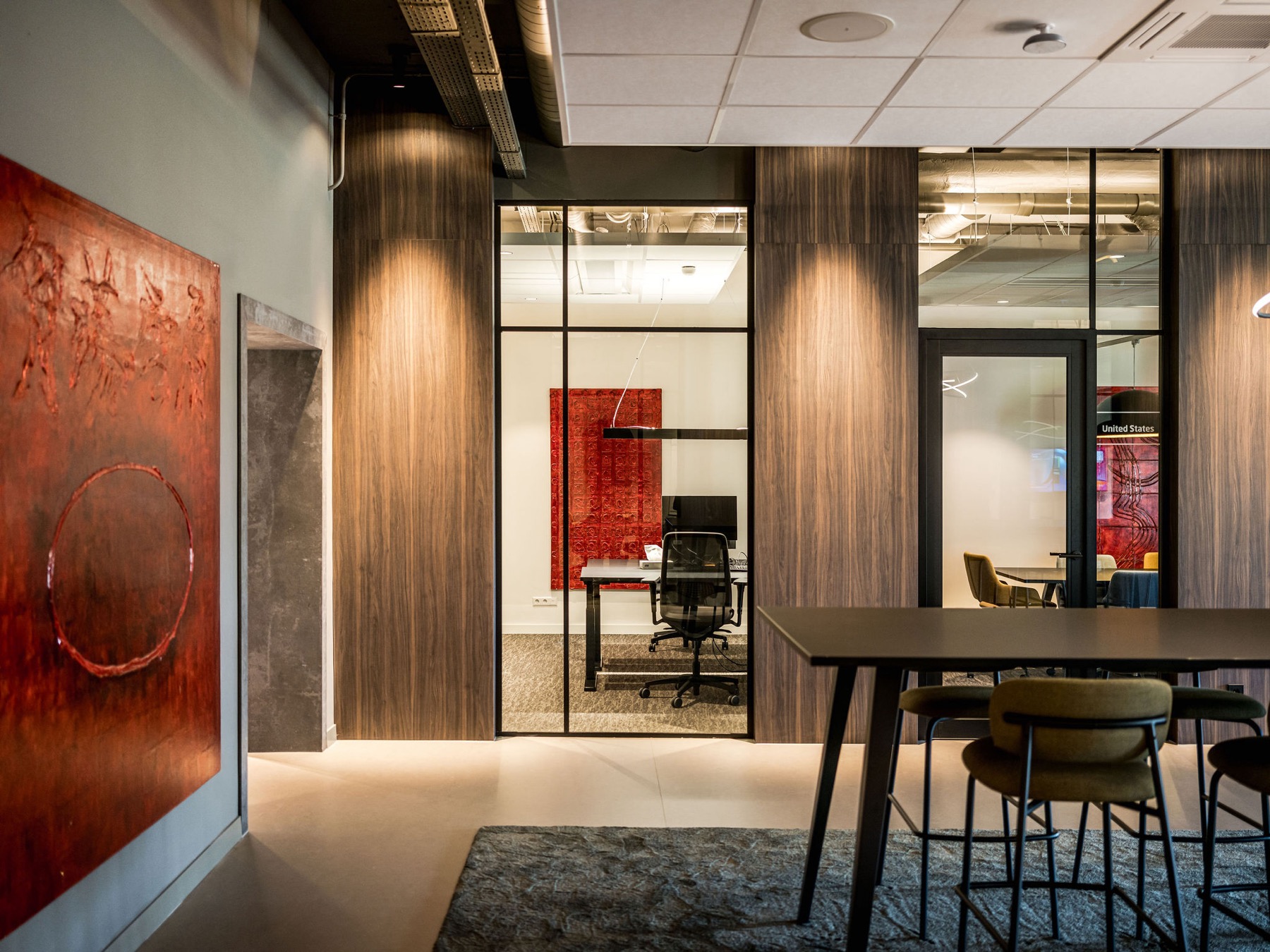 bedrijf met luxe interieur