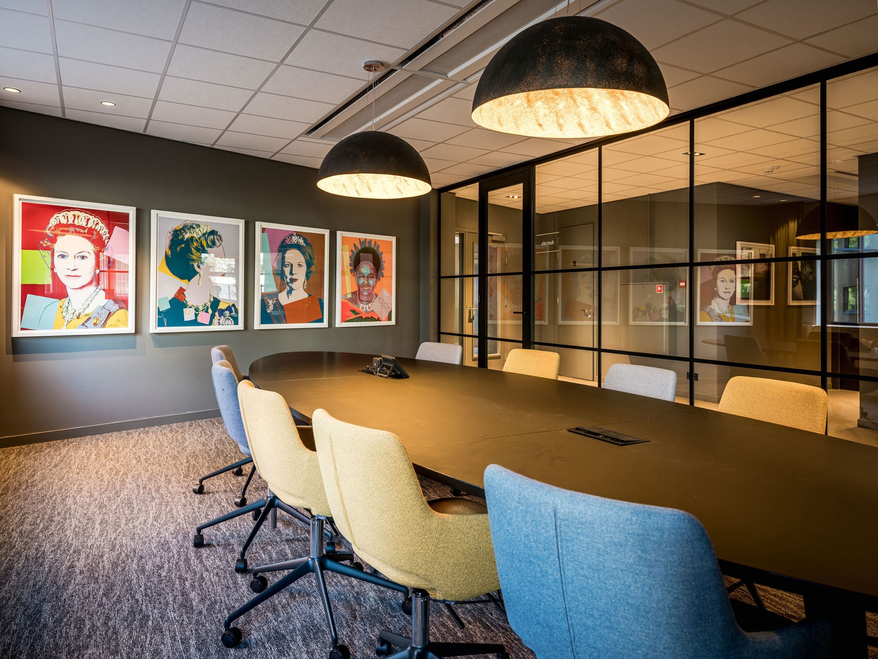 vergaderruimte met luxe interieur