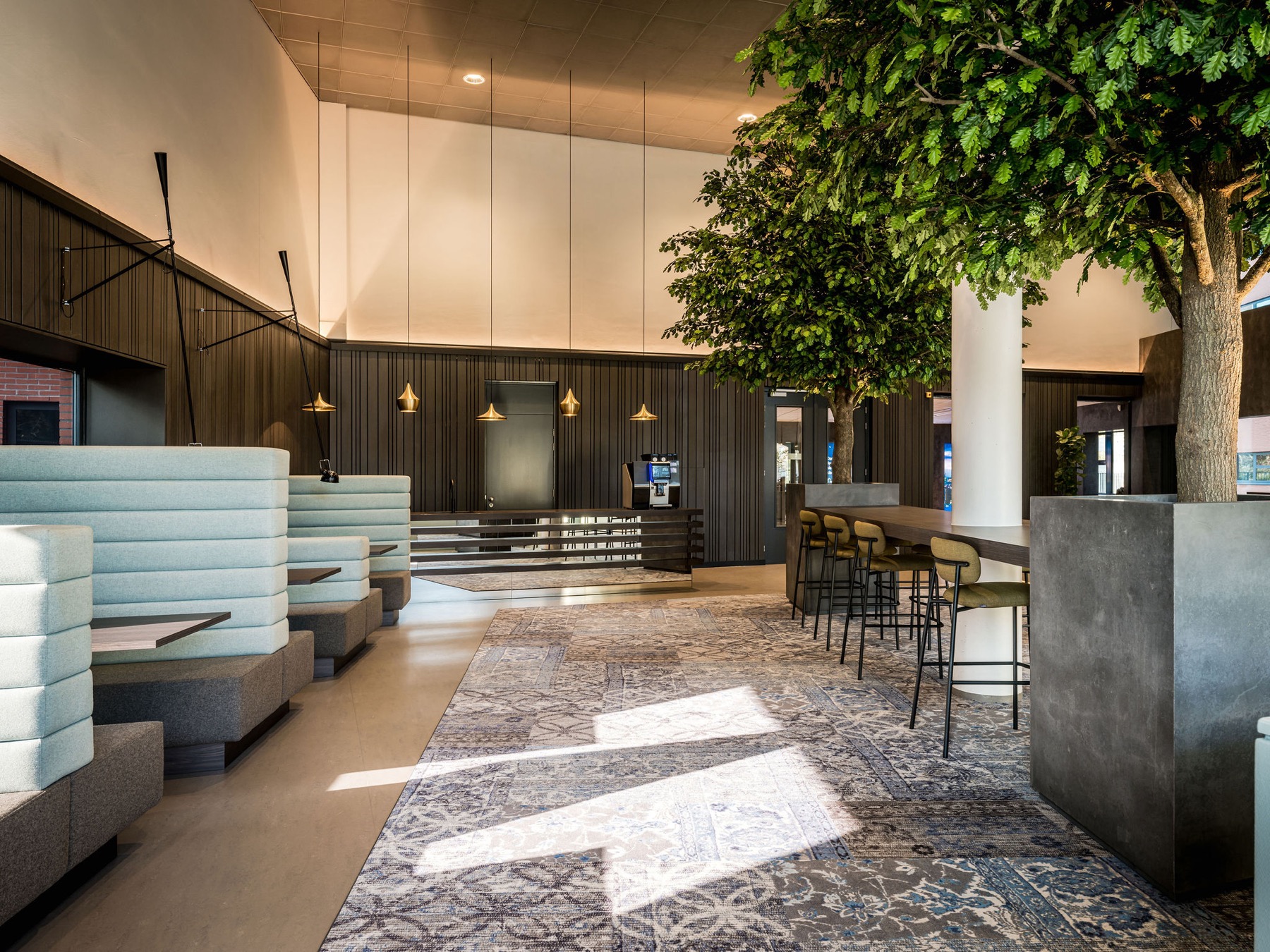 inrichting met luxe meubels