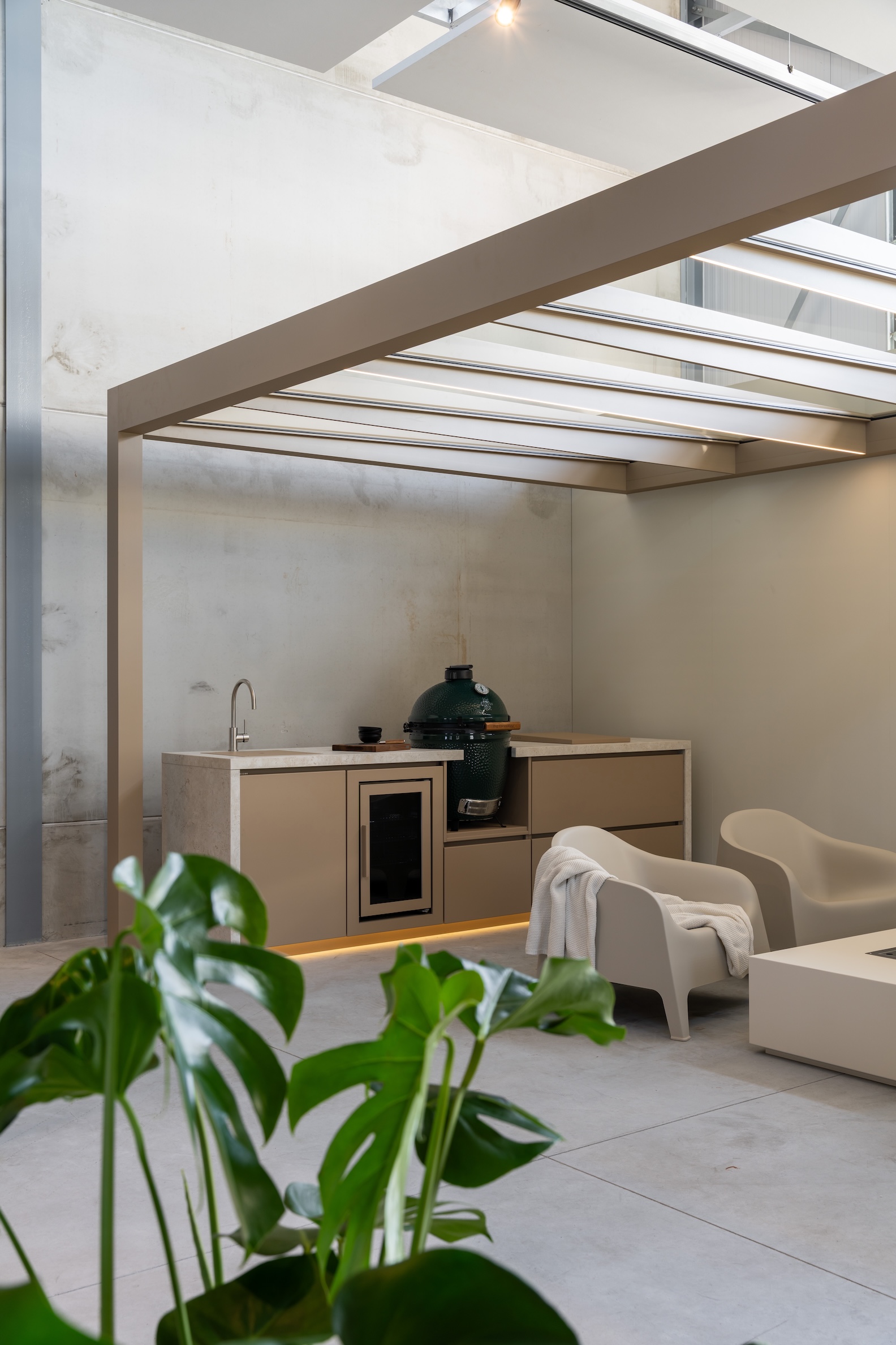 buitenkeuken onder overkapping