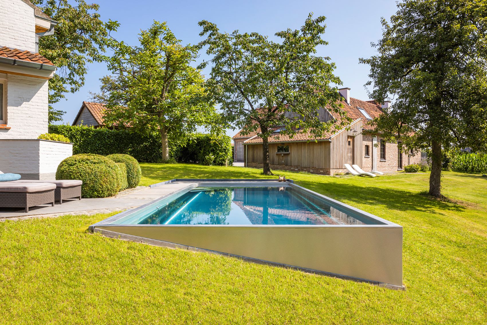 inox zwembad zijkant