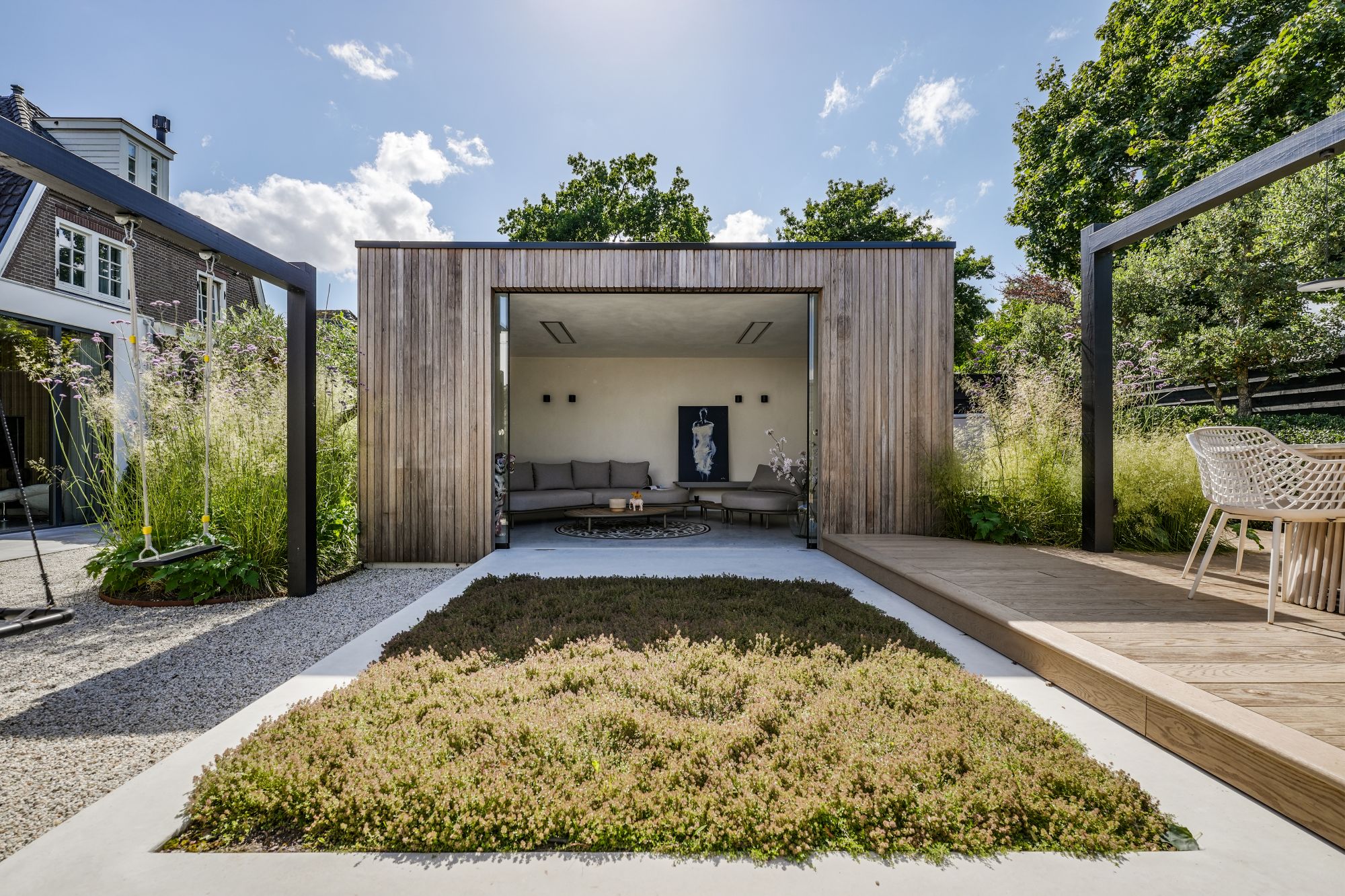 houten tuinkamer