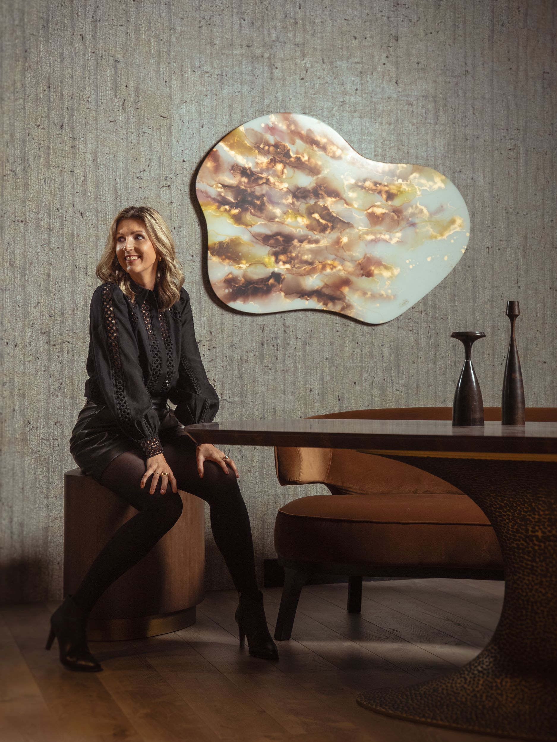 luxe kunst in interieur