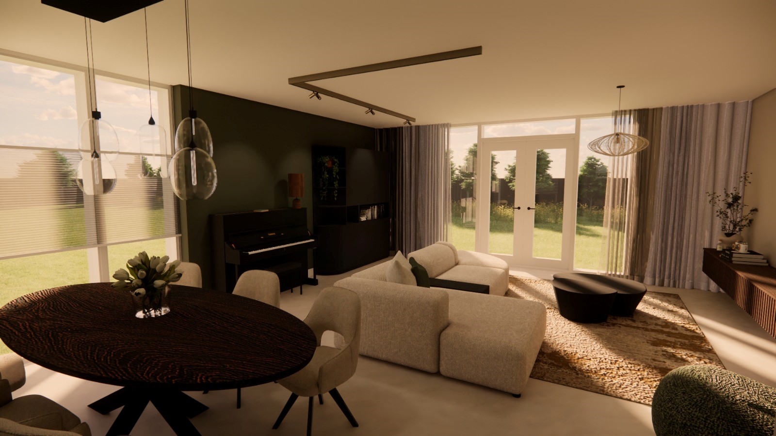 luxe design woonkamer