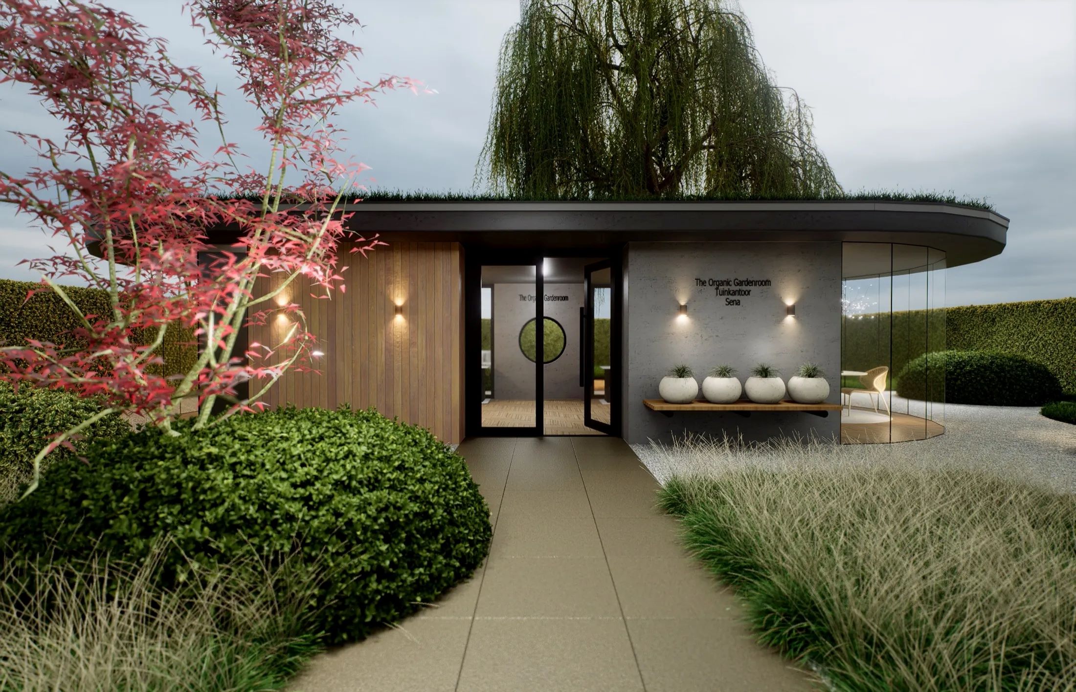 luxe tuinkamer in villatuin